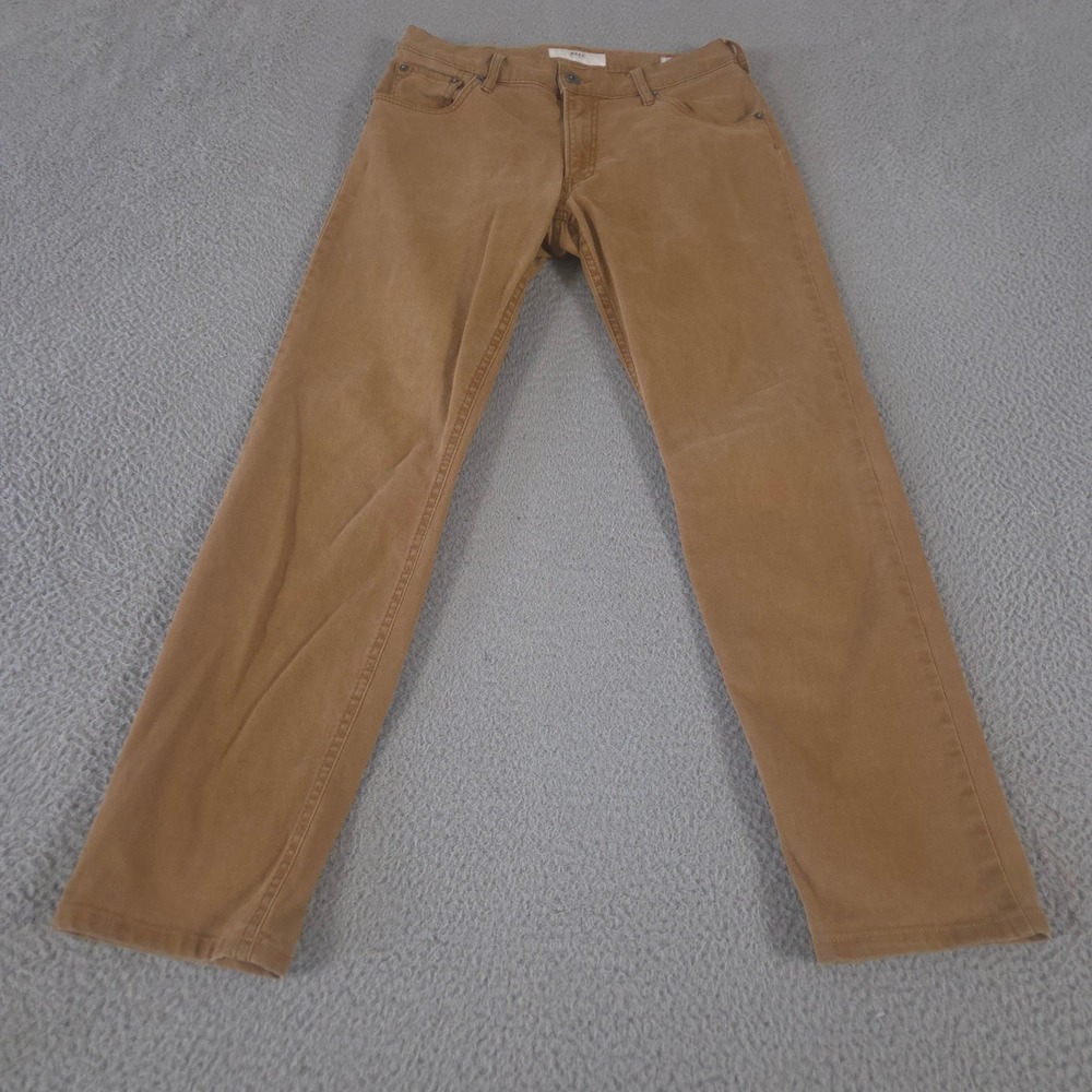Brax Jeans Mens 31x31 Brown Chuck Straight Leg Stretch Cotton Casual Modern Fit